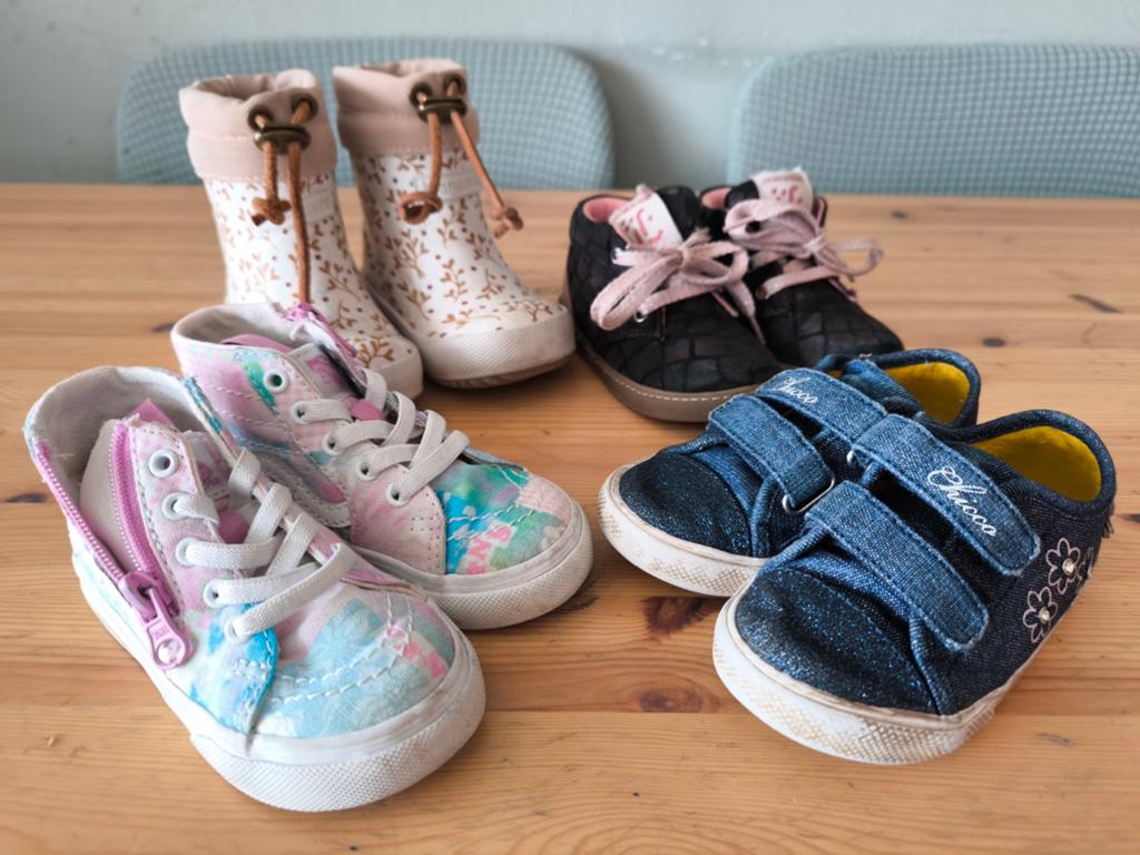 Kinderschoenen 4 paar maat 21, Overige, Gebruikt, Meisje, Overige typen