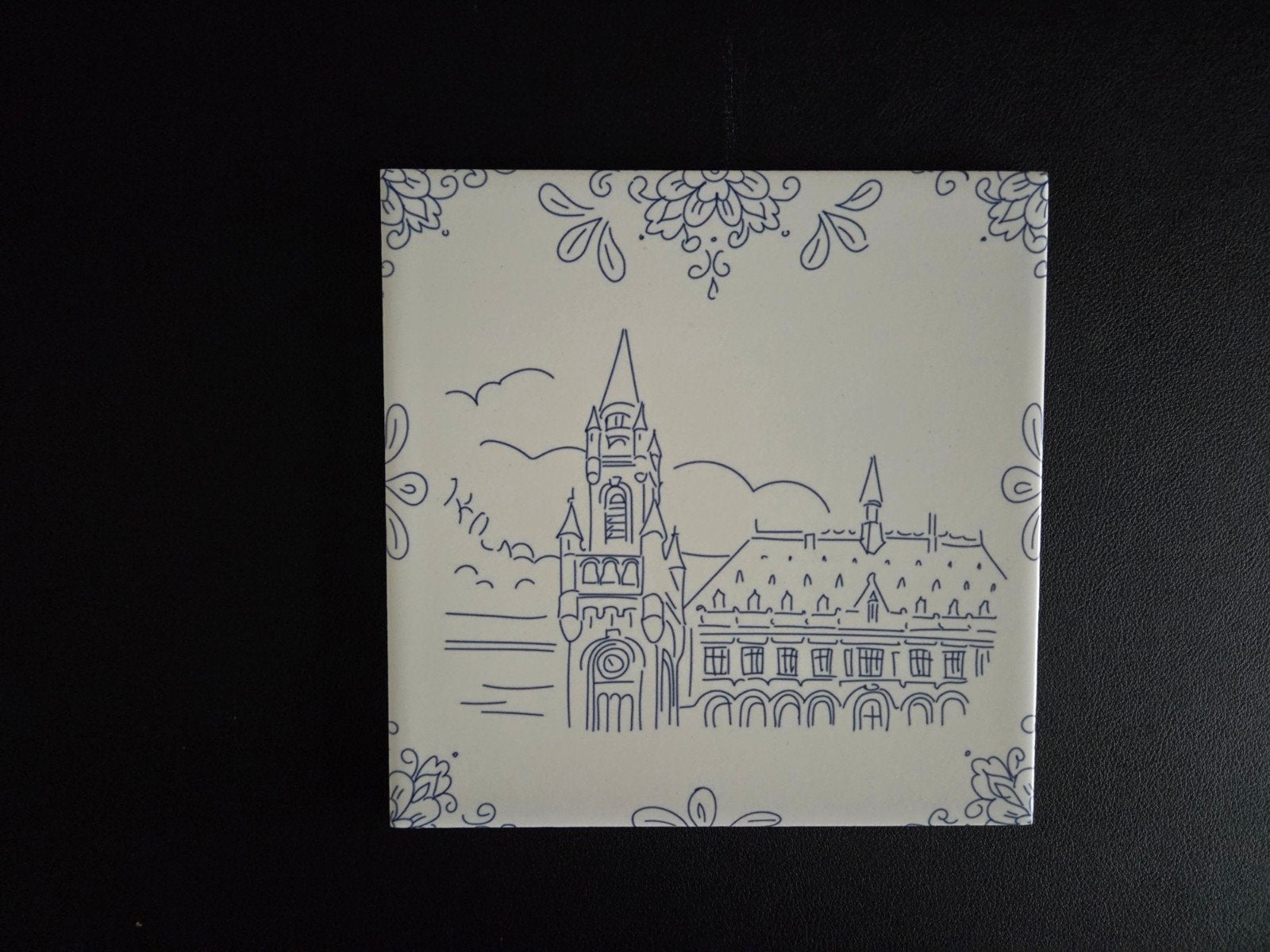 Vredespaleis tegeltje 15 x 15, Ophalen of Verzenden