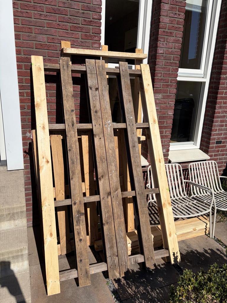 Gratis houtpallets af te halen in Utrecht, Ophalen, Gebruikt, Pallet, Minder dan 200 cm