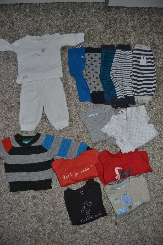 Babykleding kledingpakket 14 st maat 56, Ophalen of Verzenden, Gebruikt, Jongetje