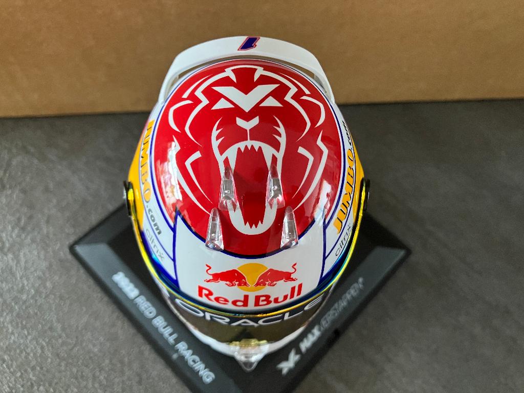 ✅ Max Verstappen 1:4 helm 2022 Dutch GP Red Bull RB18, Verzamelen, Automerken, Motoren en Formule 1, Ophalen of Verzenden, Nieuw