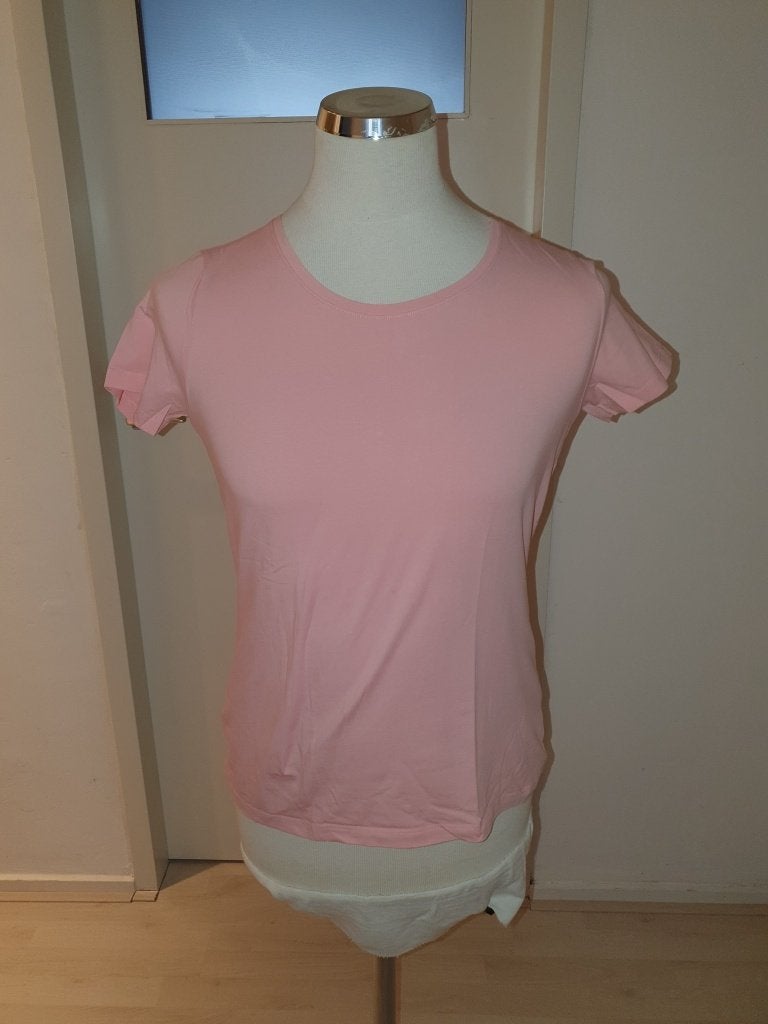 Roze T-shirt van biologisch katoen - Maat L, Maat 42/44 (L), Ophalen of Verzenden, Zo goed als nieuw, Korte mouw