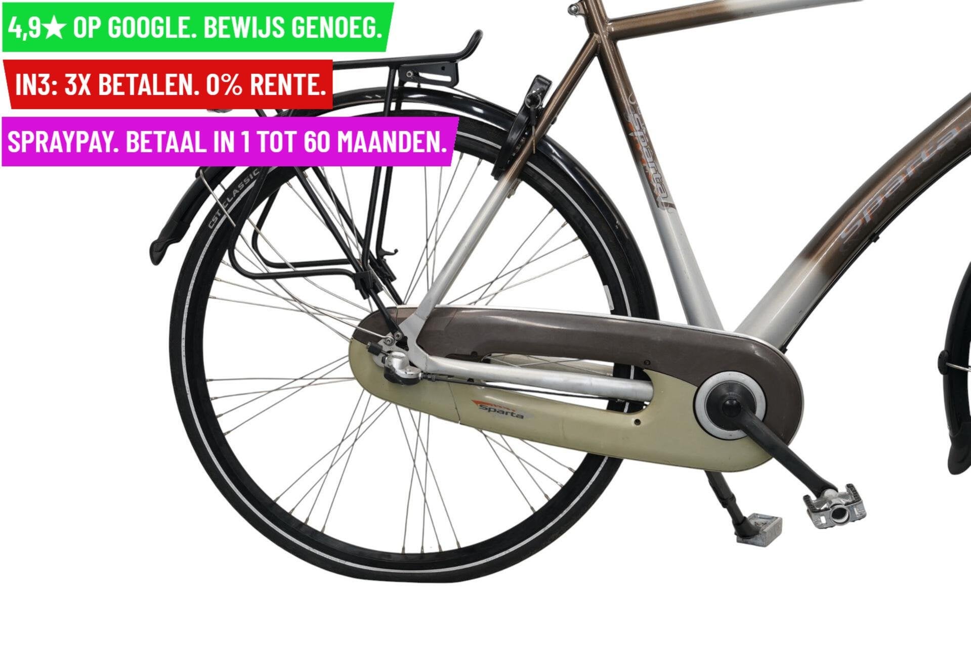 Herenfiets Sparta Marathon 28"/60cm/3ver - Garantie/Levering, Fietsen en Brommers, Fietsen | Heren | Herenfietsen, Gebruikt, Sparta