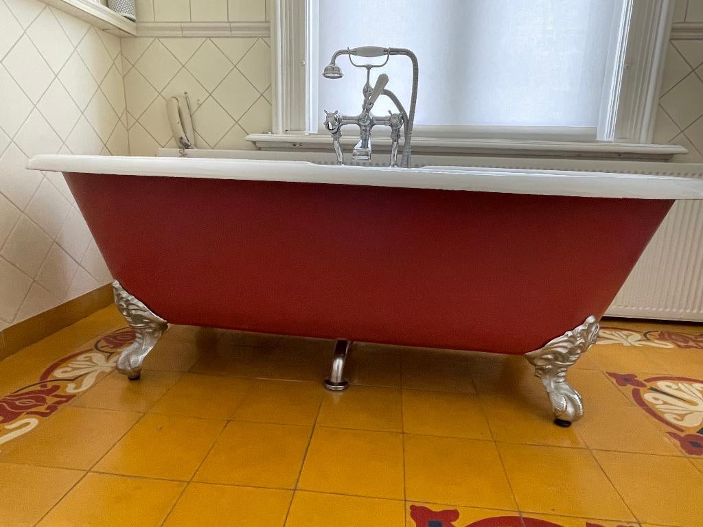 Retro bath with taps, Ophalen, 75 cm of meer, Zo goed als nieuw, Minder dan 100 cm