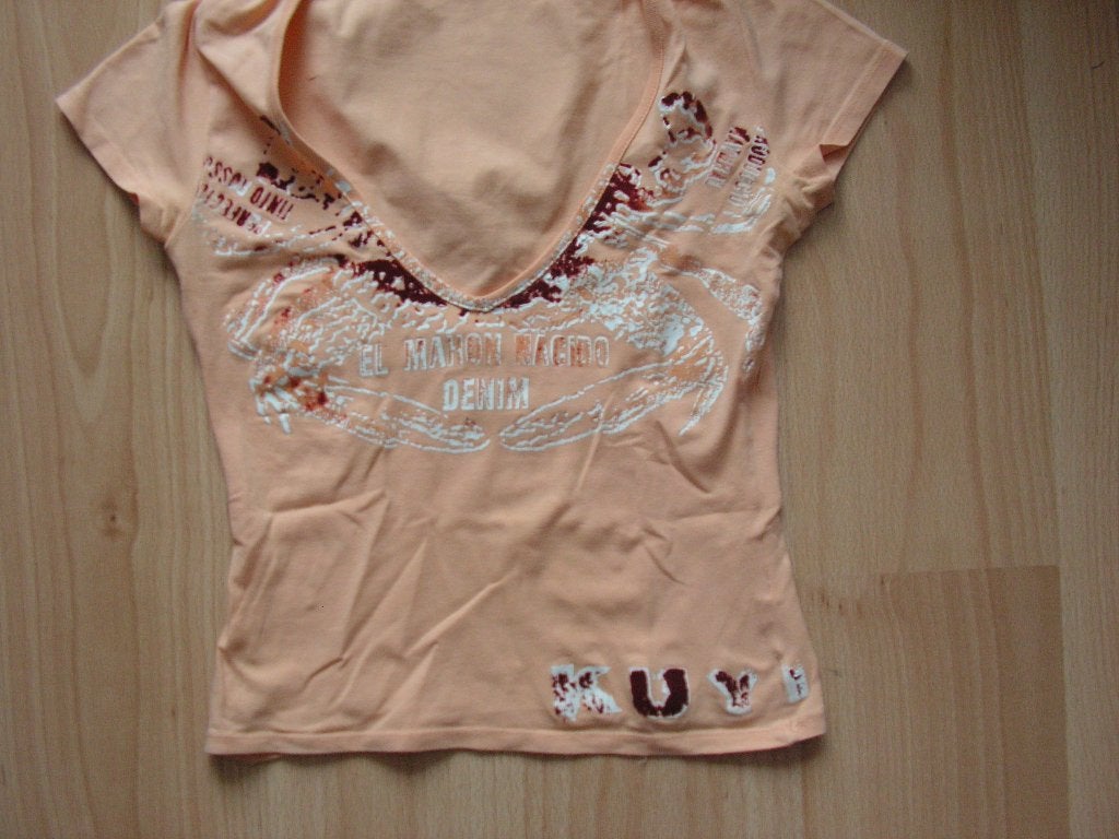 shirt Kuyichi, Oranje, Ophalen of Verzenden, Zo goed als nieuw, Korte mouw