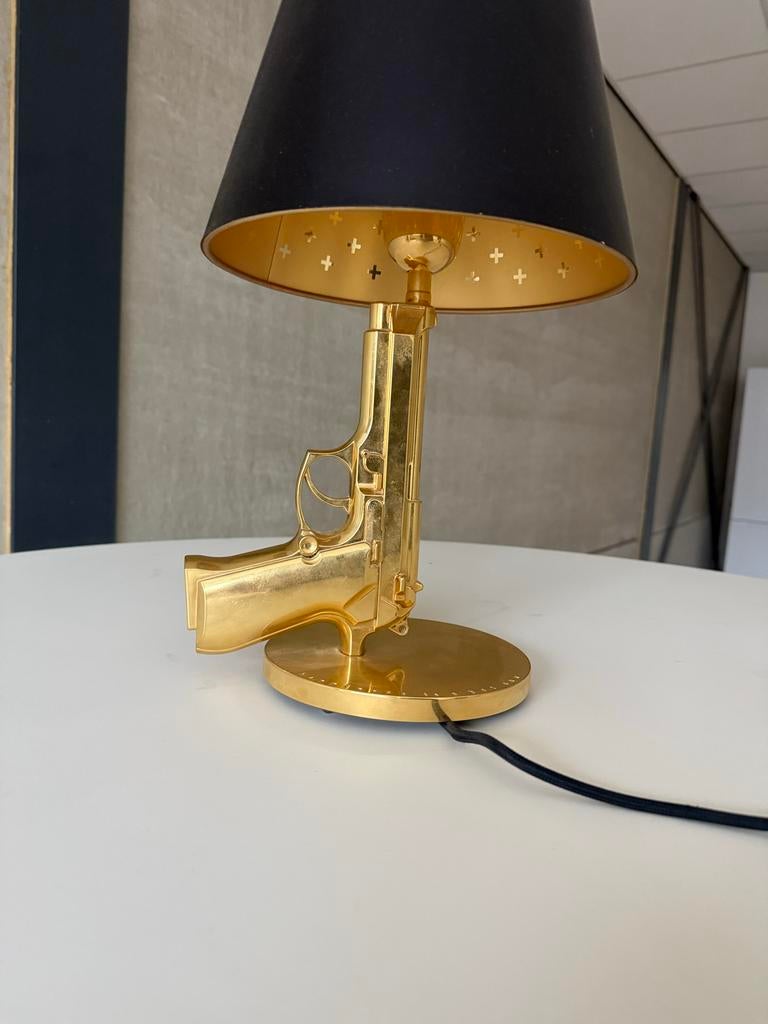 Flos Bedside Gun - by Philip Starck verguld 14karaat, Ophalen of Verzenden, Zo goed als nieuw