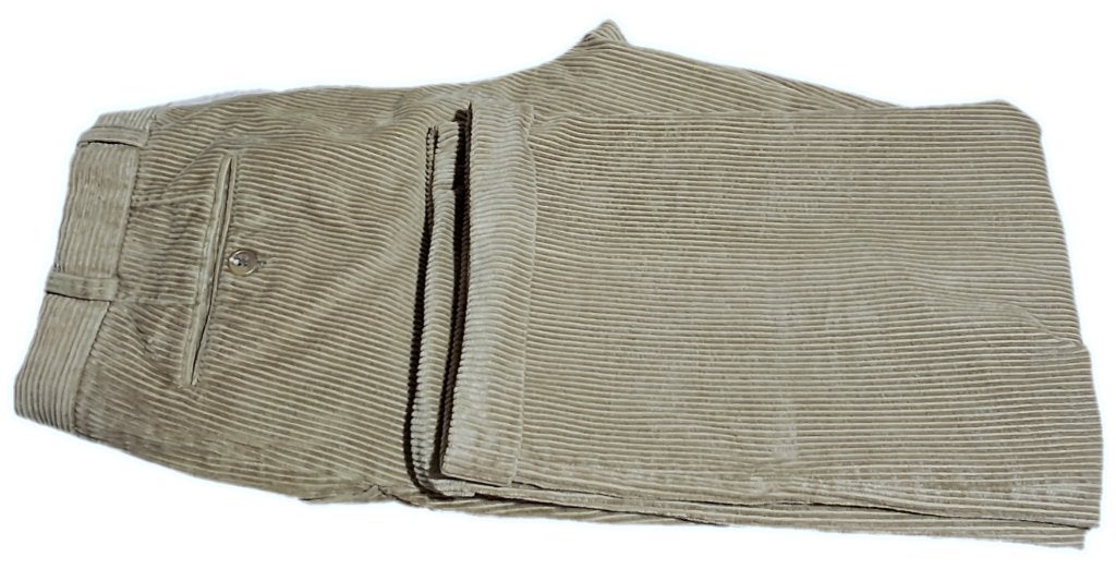 BURBERRY 😎zachte rib fluwelen plooien pantalon mt 48, Beige, Zo goed als nieuw, Burberry, Verzenden