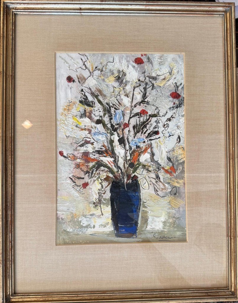 Jack Godderis  Bloemstilleven, Antiek en Kunst, Ophalen