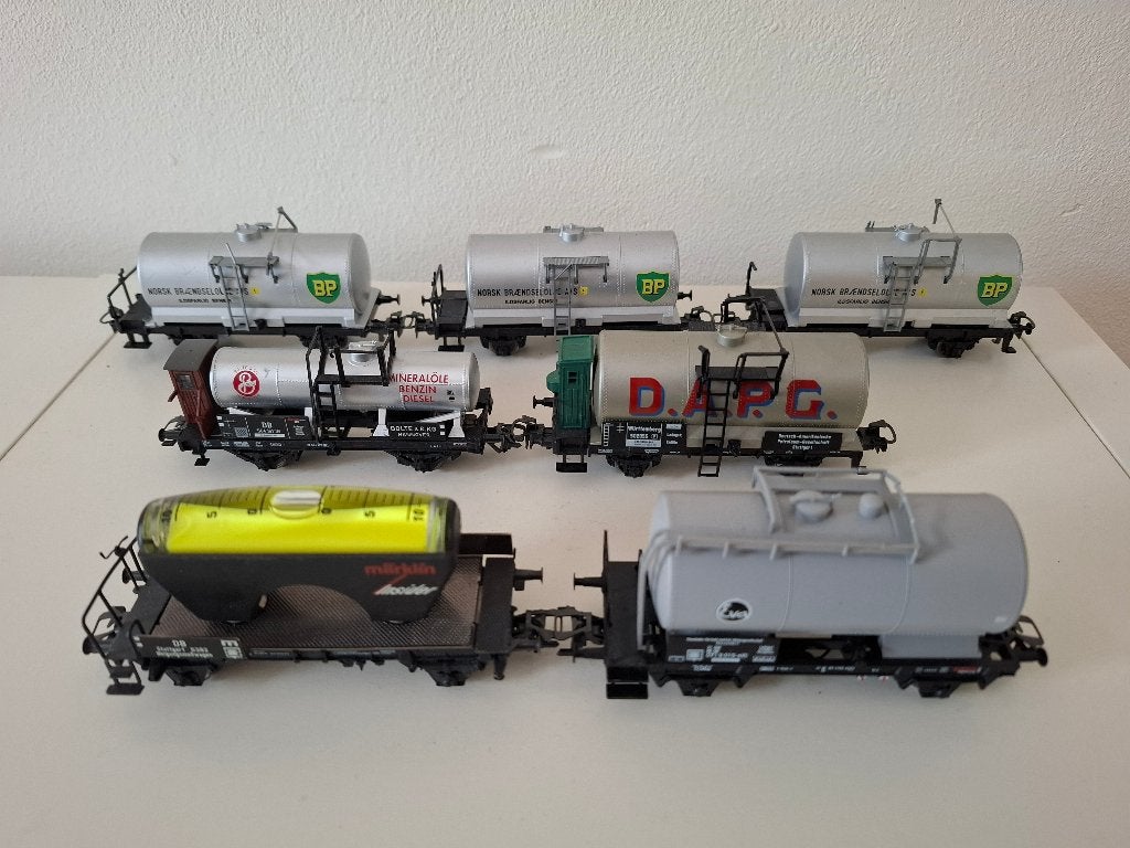 Märklin Tankwagons BP, D.A.P.G. Eva, Bolte & Co, Wisselstroom, Gebruikt, Wagon, Ophalen of Verzenden
