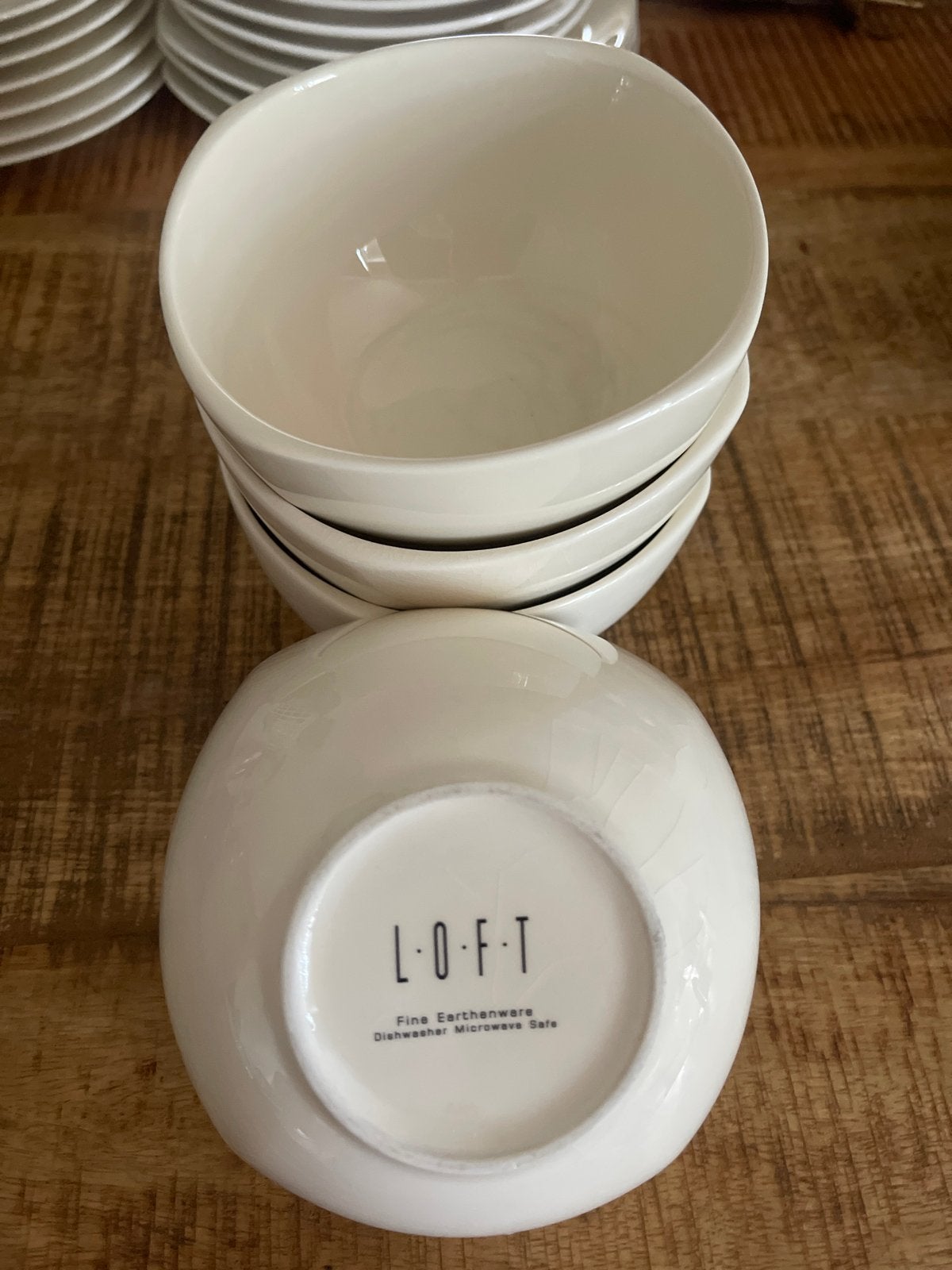 Set van 4 LOFT schaaltjes - Fine Earthenware, Gebruikt, Porselein of Keramiek, Schaal, Vaatwasserbestendig