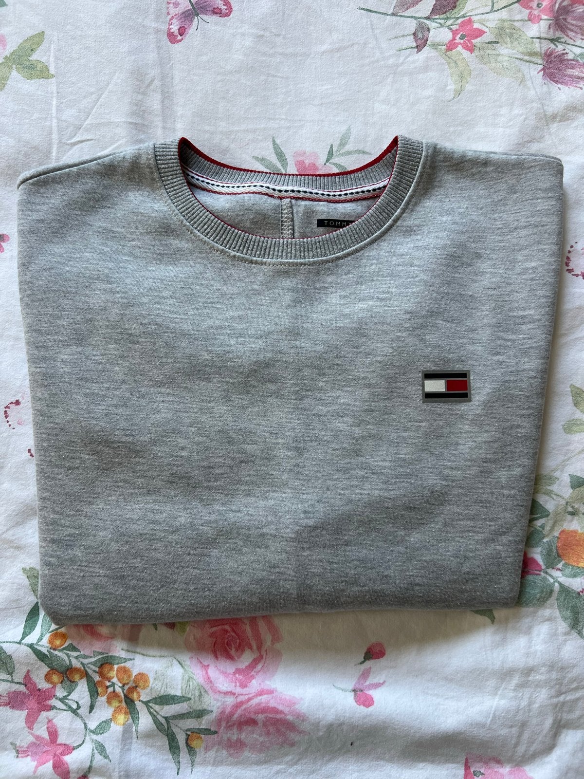 Tommy Hilfiger sweater grijs maat S, Ophalen of Verzenden, Gedragen, Maat 36 (S), Grijs