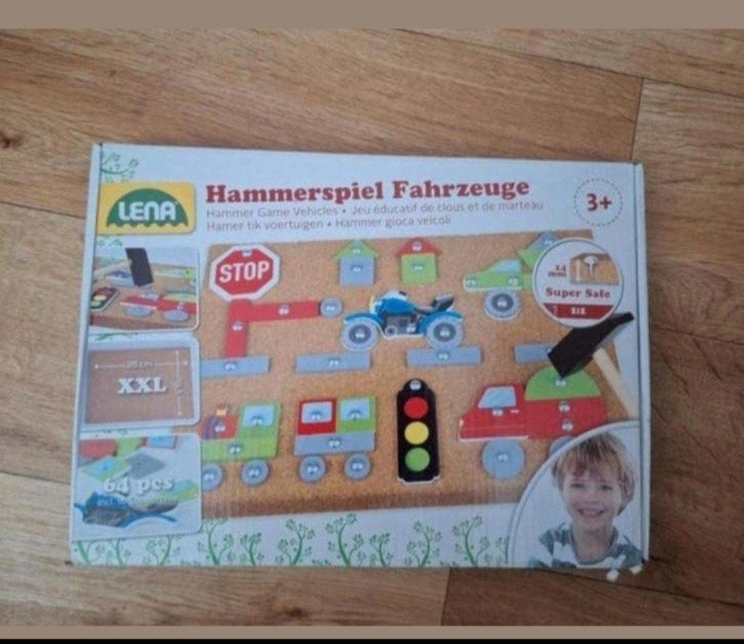 Lena Hammerspiel Fahrzeuge - Hamertje Tik Voertuigen, Ophalen of Verzenden, Zo goed als nieuw