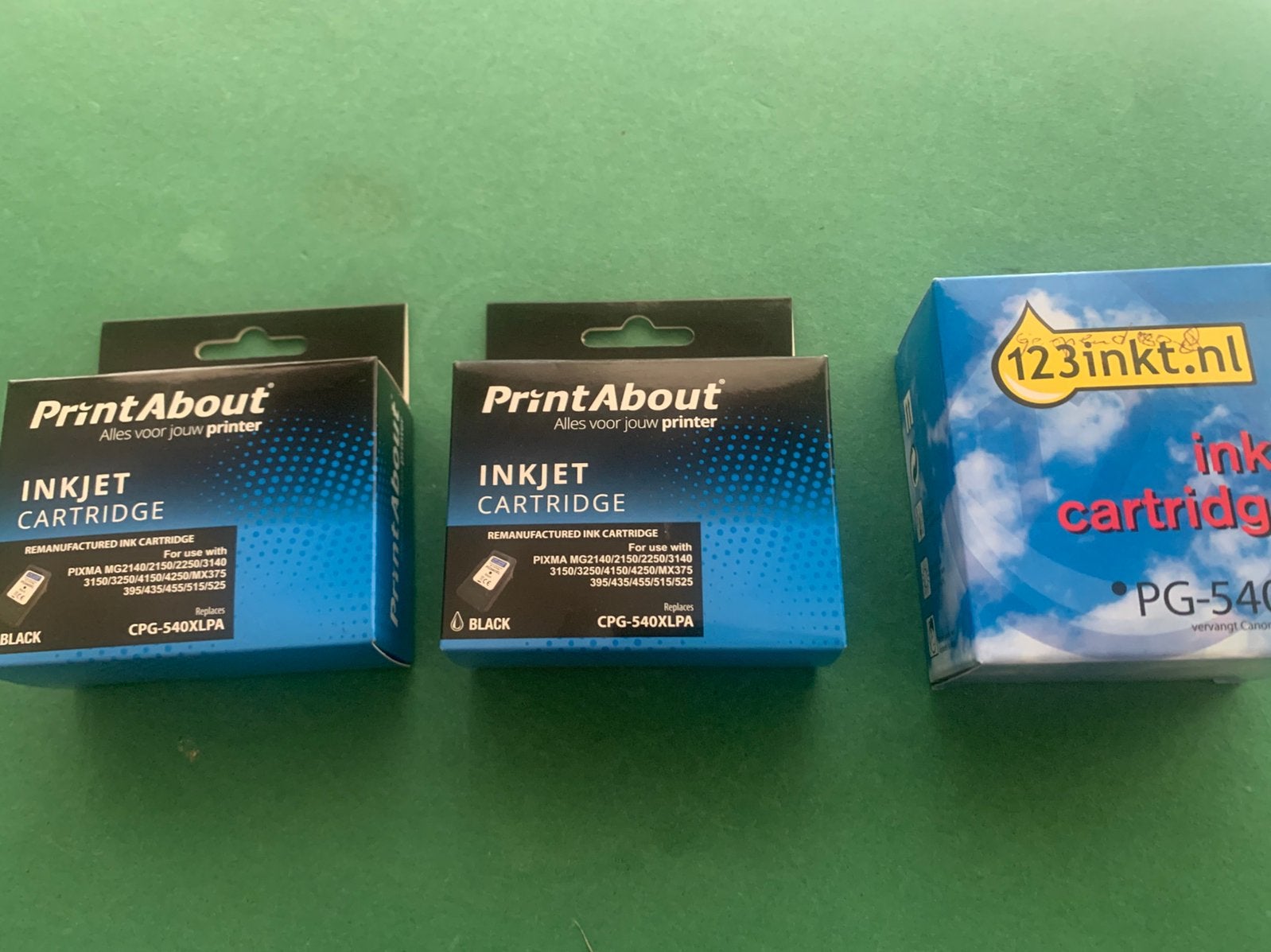 3 x inkjetcartridges Black CPG-540XLPA, Ophalen of Verzenden, Nieuw, Cartridge, Canon