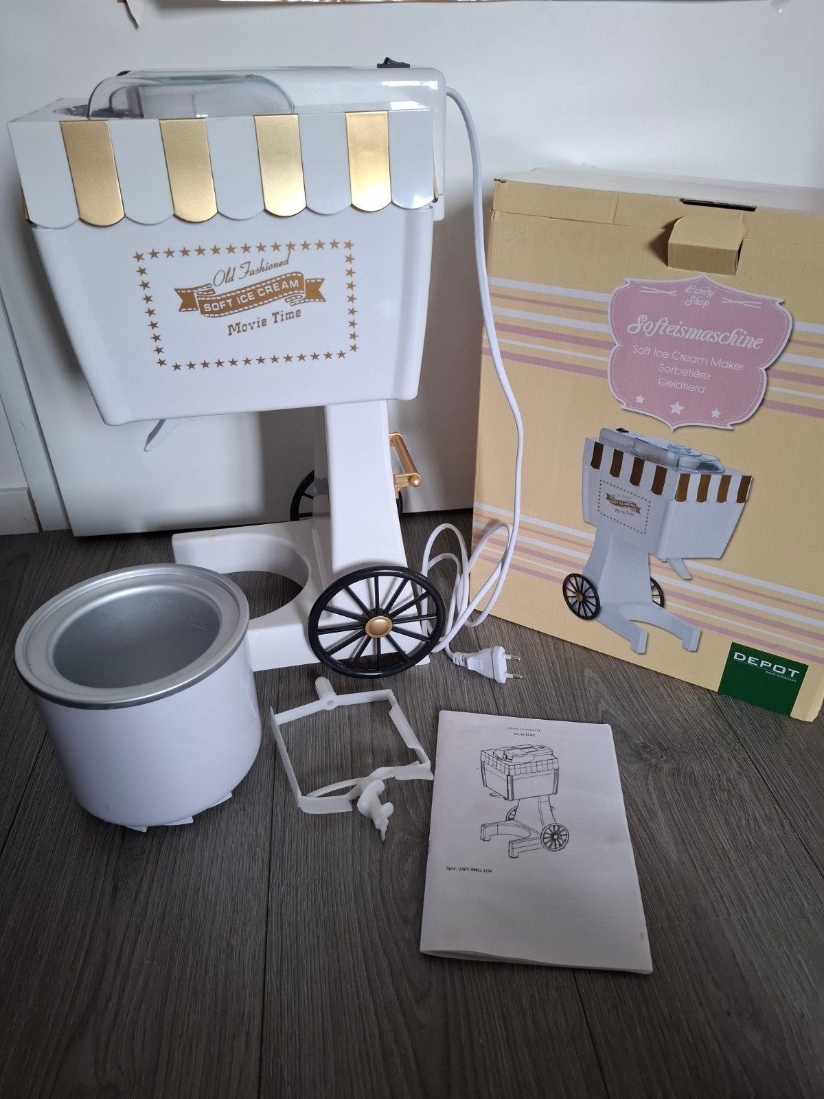 Toffe softijs machine, Ophalen of Verzenden, Zo goed als nieuw