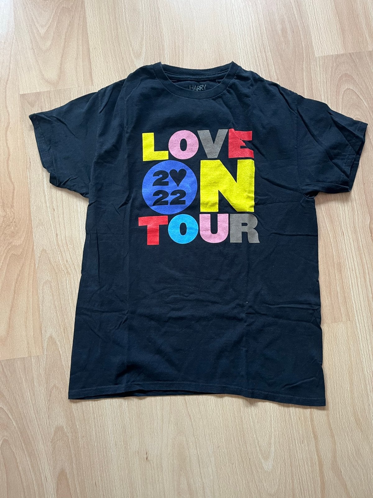 Harry Styles Love On Tour 2022 T-shirt Maat M, Maat 38/40 (M), Verzenden, Zwart, Zo goed als nieuw
