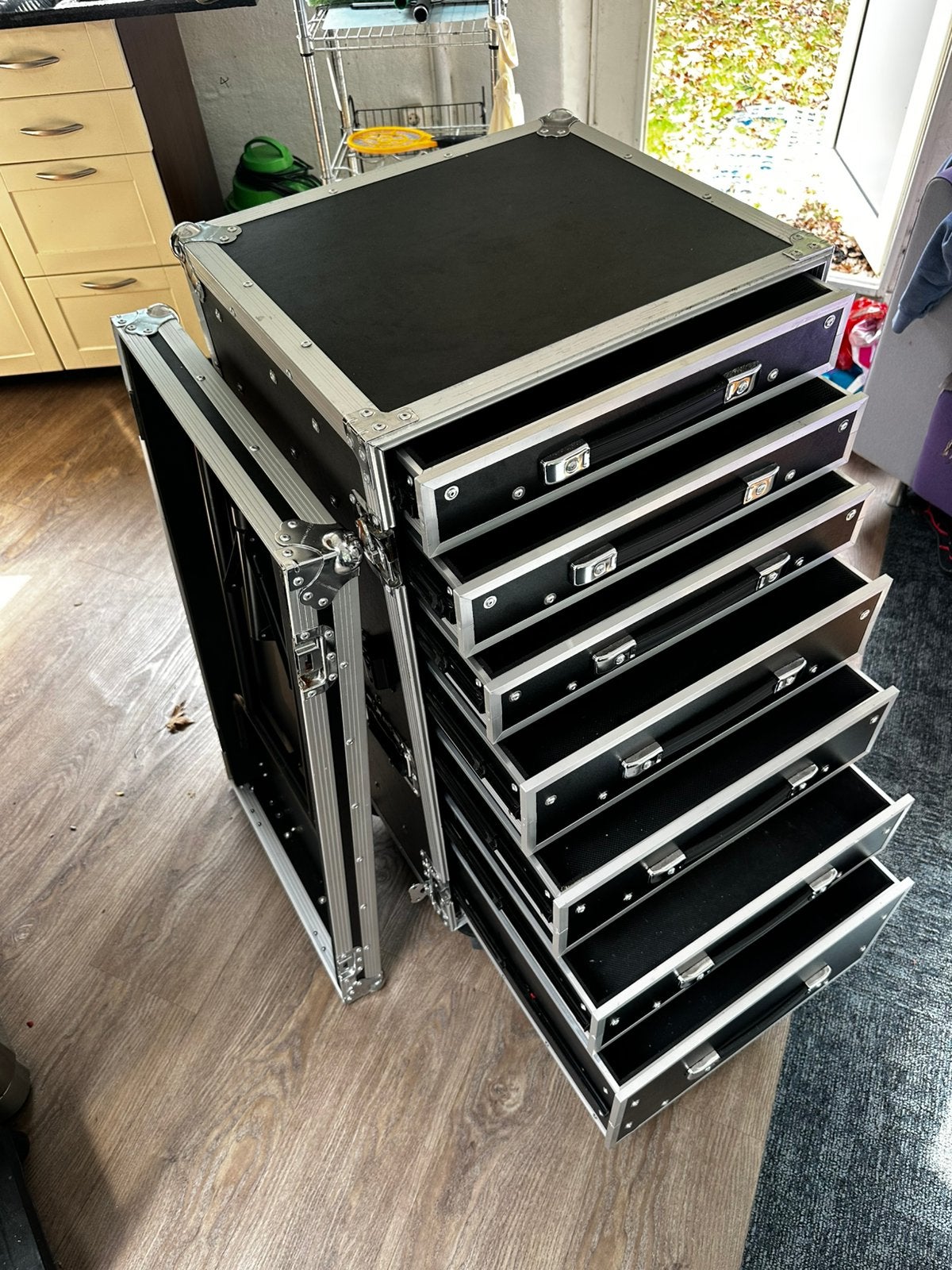 Innox professionele mobiele workstation flightcase werktafel, Ophalen, Zo goed als nieuw, Overige instrumenten, Flightcase