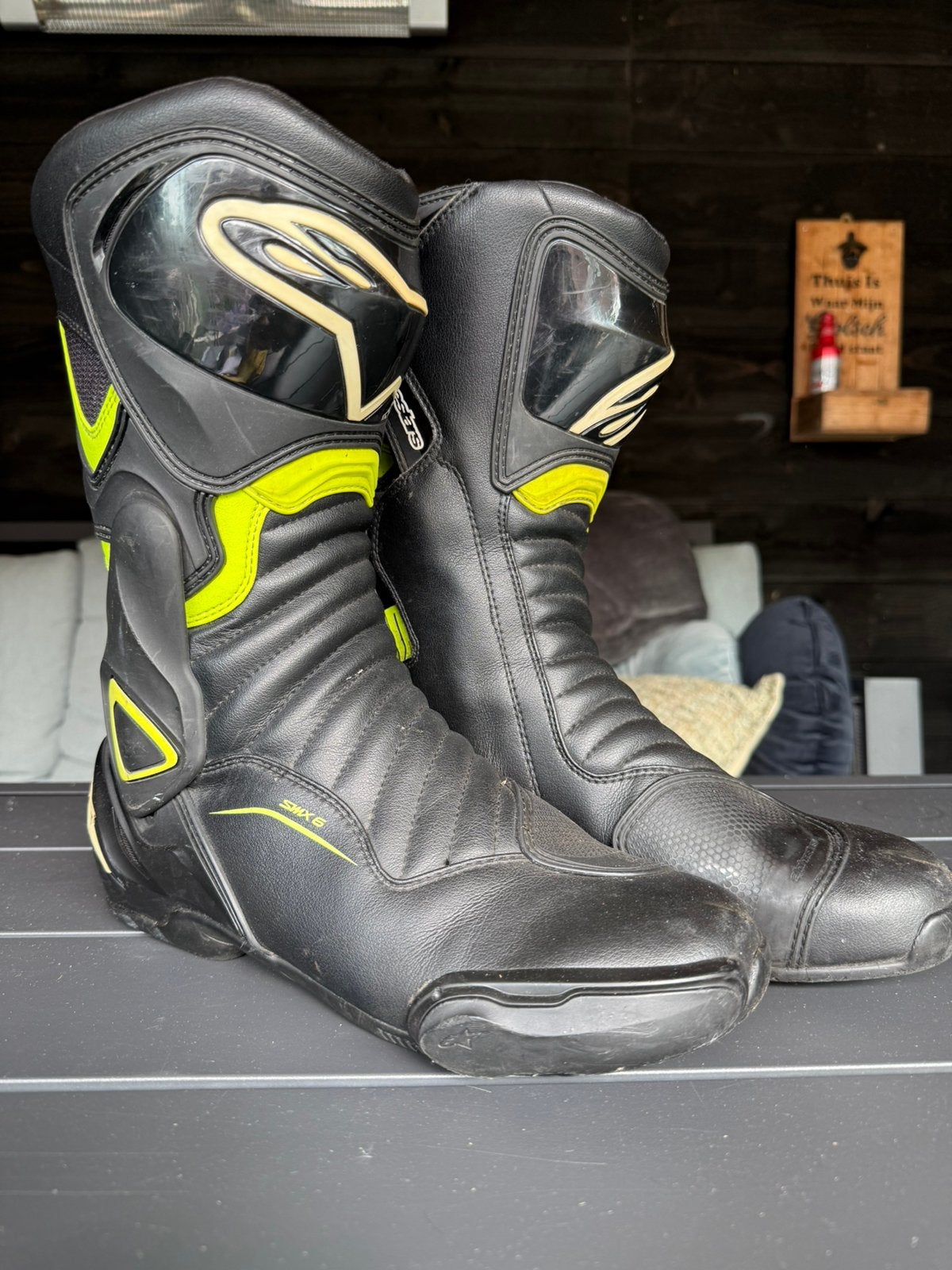 Alpinestars SMX-6 V2 maat 45 zwart geel, Ophalen, Tweedehands, Dames, Laarzen