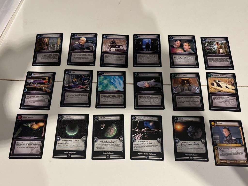 Star Trek CCG second edition, alternatieve (C) compleet, Ophalen of Verzenden, Zo goed als nieuw