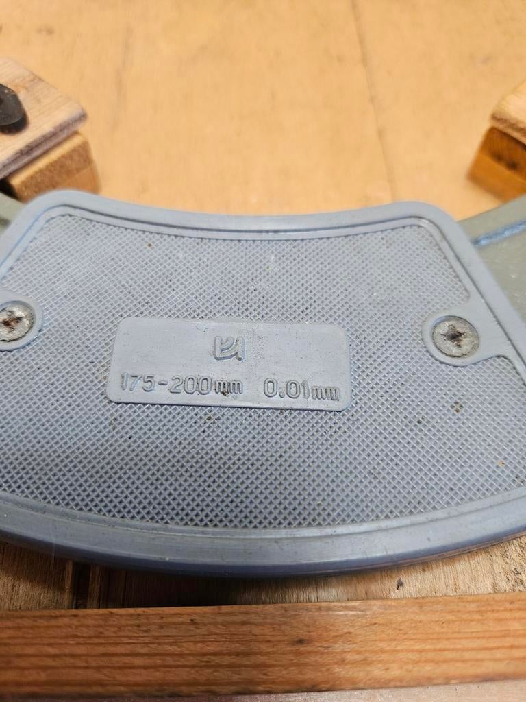 Micrometer 175-200mm - Precisie Meetgereedschap, Gebruikt, Afstand, Onbekend, Ophalen of Verzenden