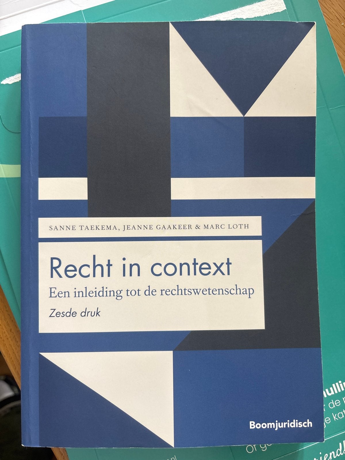Recht in context - Zesde druk, Boeken, Ophalen of Verzenden, Gamma, Zo goed als nieuw, WO