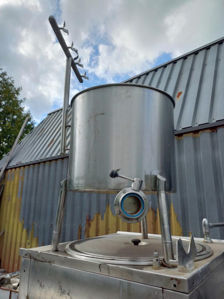 Trechter RVS 100 liter.  Kookketel., Ophalen