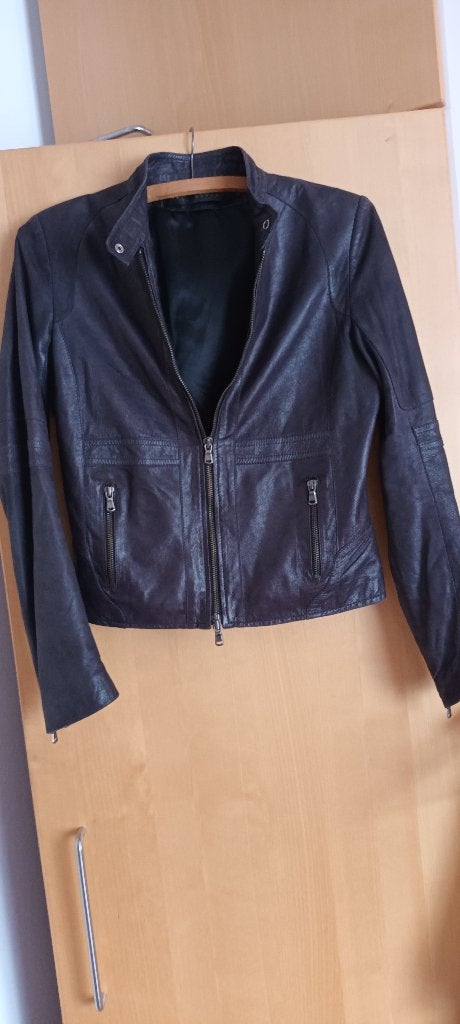 VENTCOUVERT Echt LEREN JACK. Maat 38., Maat 38/40 (M), Zwart, Ophalen of Verzenden, Jasje