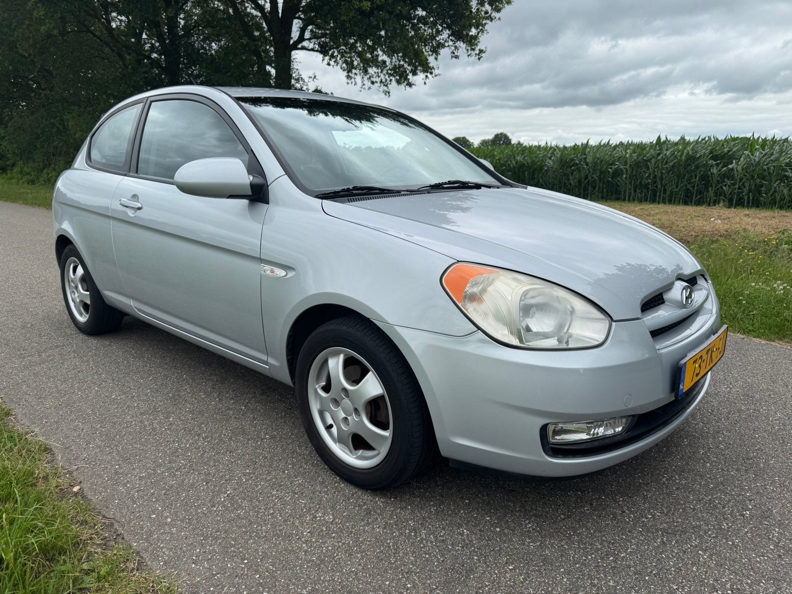 Hyundai Accent 1.4 3DRS 2006 Grijs, Auto's, Hyundai, Bedrijf, Accent, ABS, Airbags, Airconditioning, Centrale vergrendeling, Elektrische buitenspiegels