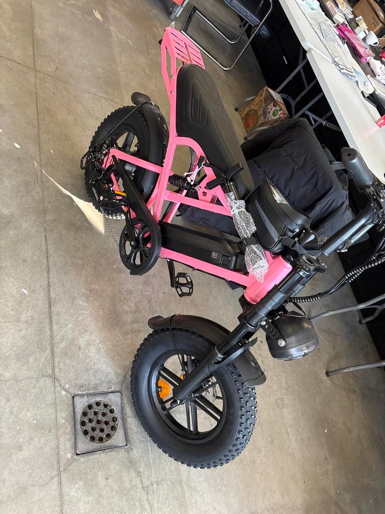 Roze mini fatbike, Fietsen en Brommers, Elektrische fietsen, Gebruikt, 51 tot 55 cm, 50 km per accu of meer, Ophalen