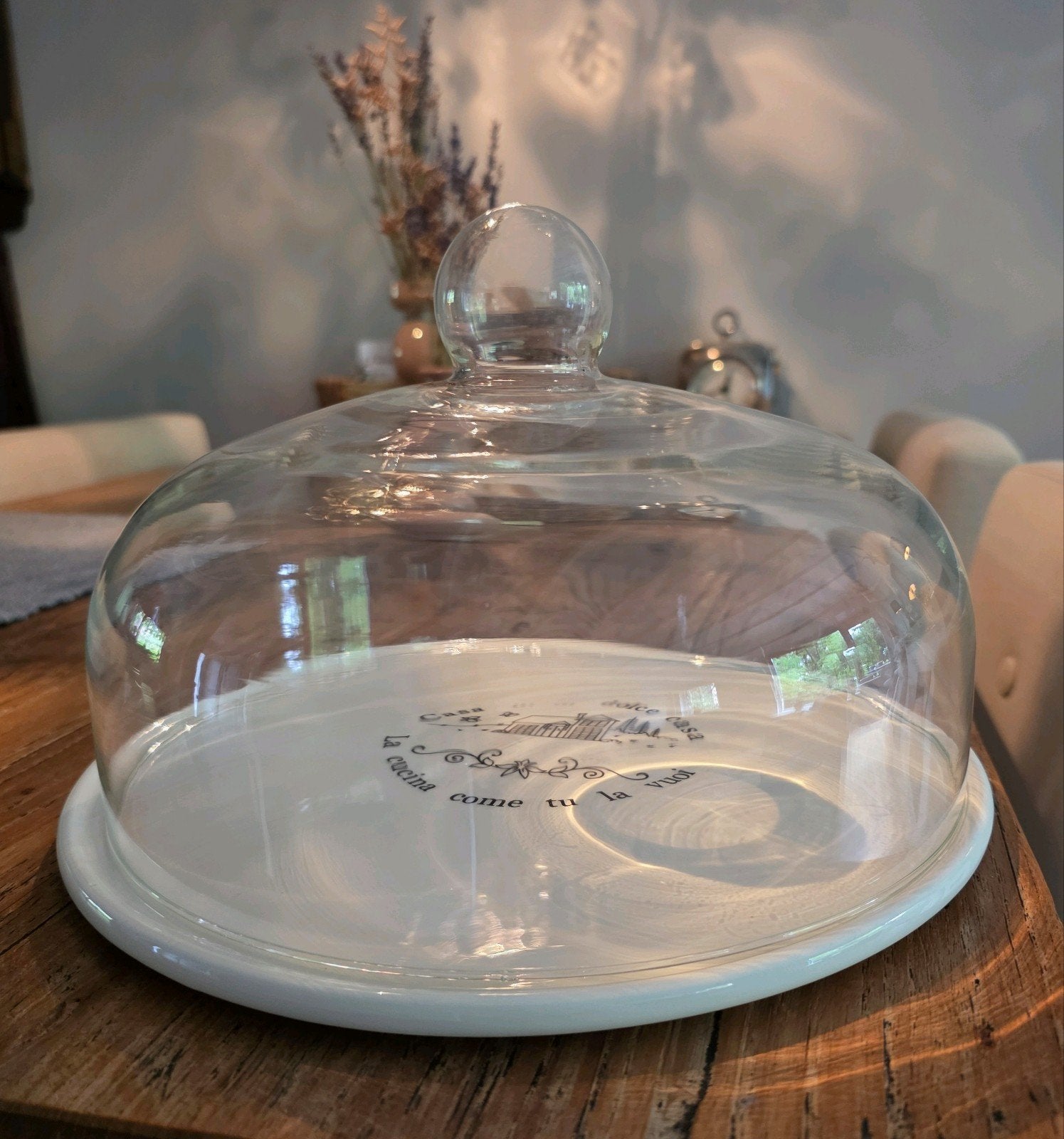 Tognana taartschaal - taartplateau met glazen stolp 28 cm, Ophalen of Verzenden, Nieuw