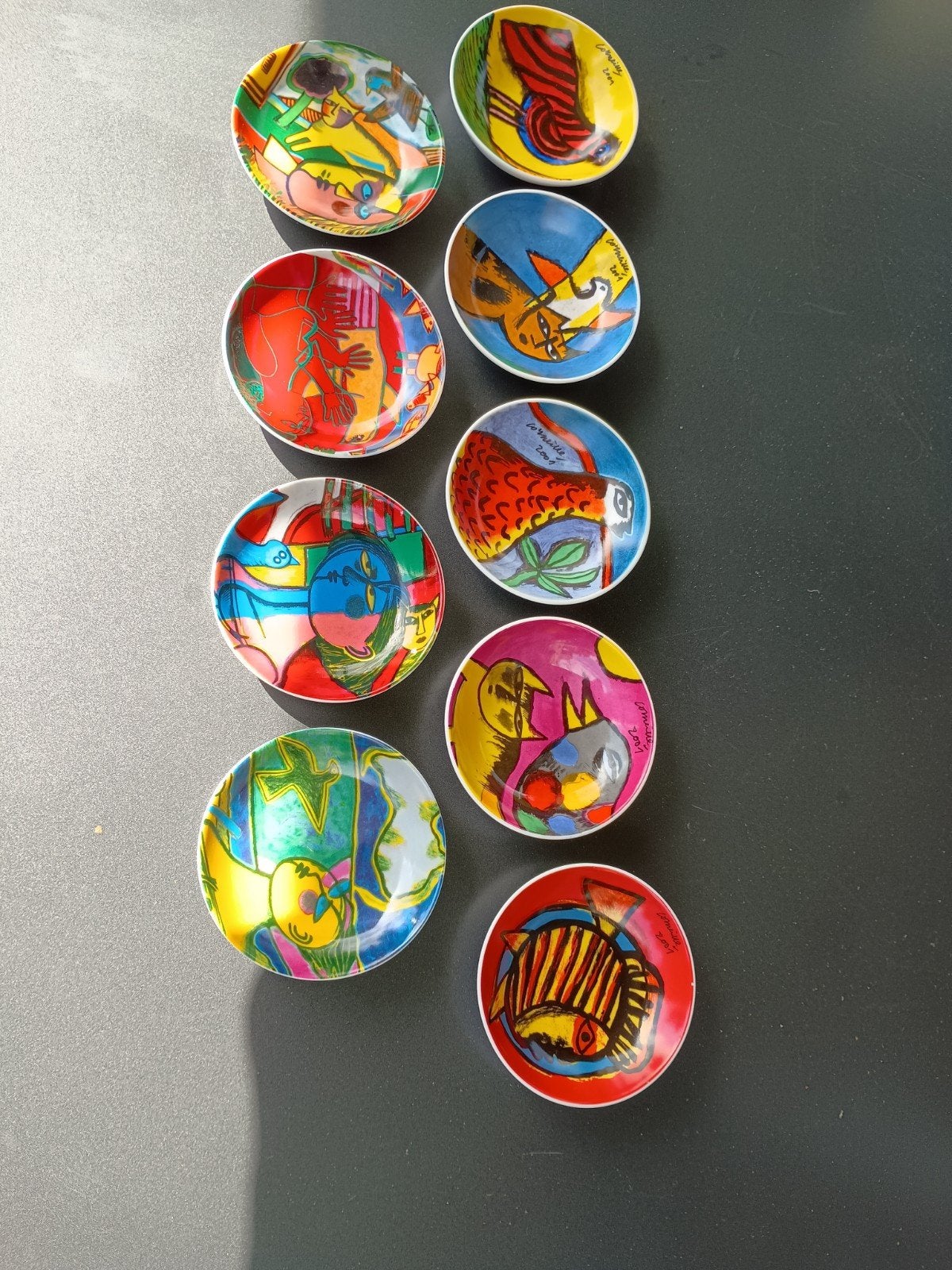 Set van 9 Corneille schaaltjes - 2009, Ophalen of Verzenden