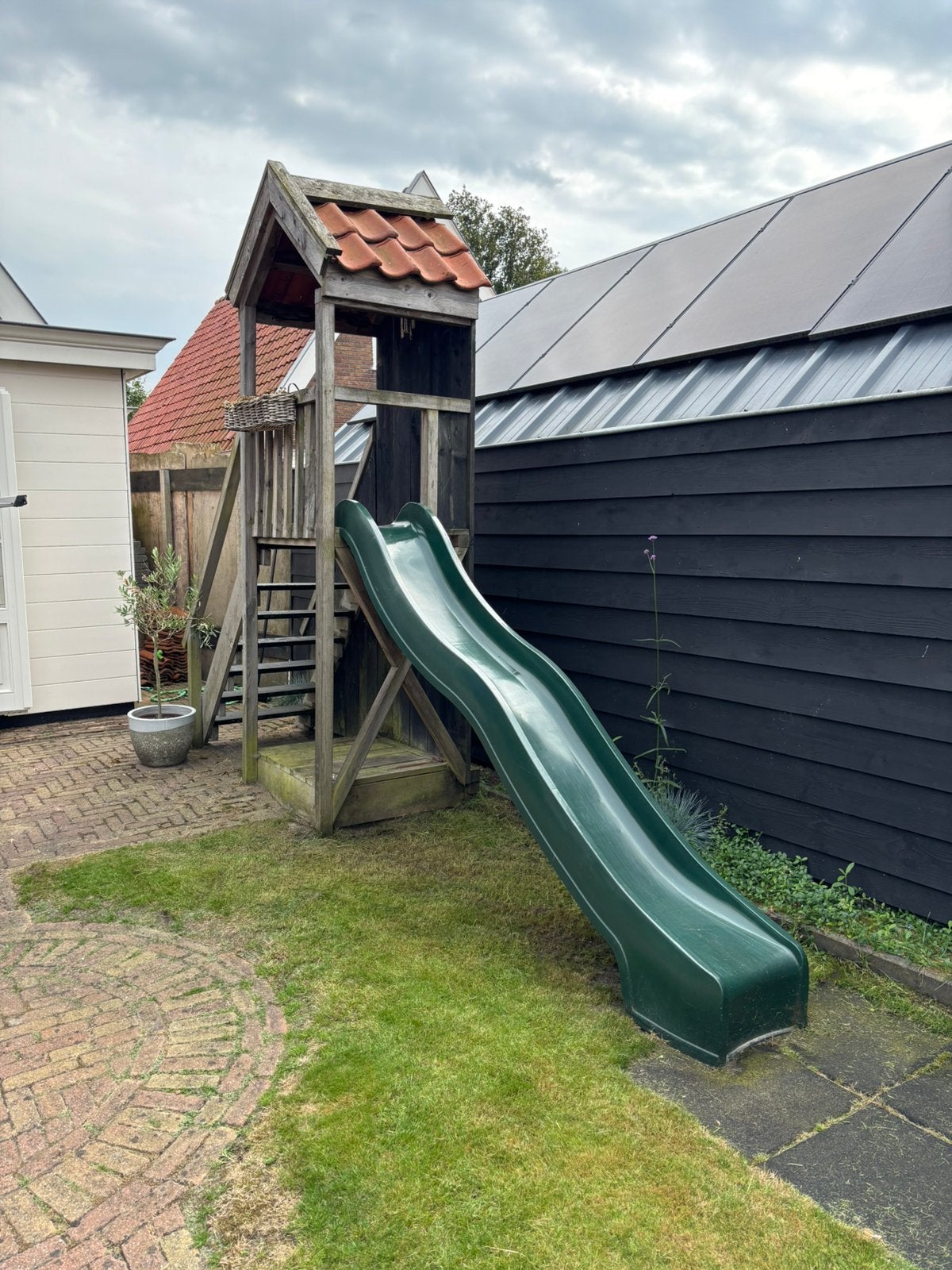 Speelhuis met glijbaan, Ophalen, Gebruikt, Glijbaan