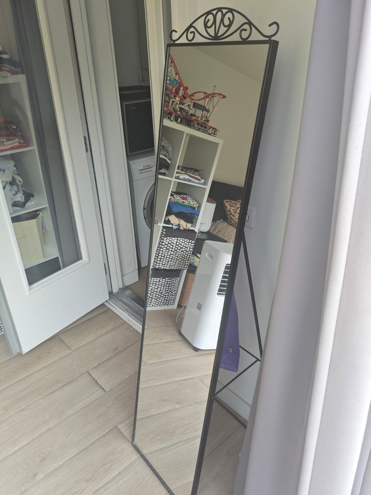 Full body metal mirror, Ophalen, Minder dan 50 cm, Gebruikt, 150 tot 200 cm