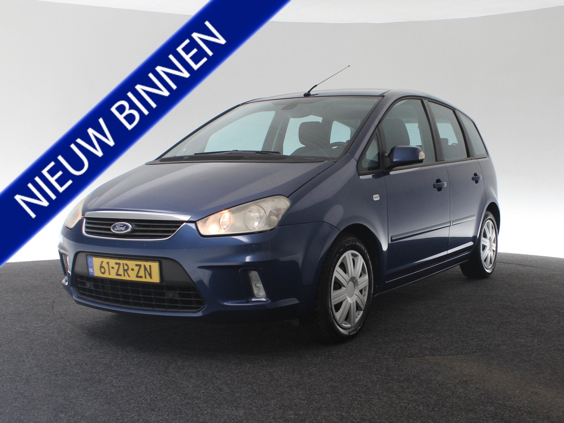 Ford C-MAX 1.8-16V Titanium, Duurste uitvoering. APK NIEUW, Auto's, Voorwielaandrijving, Gebruikt, 4 cilinders, Blauw