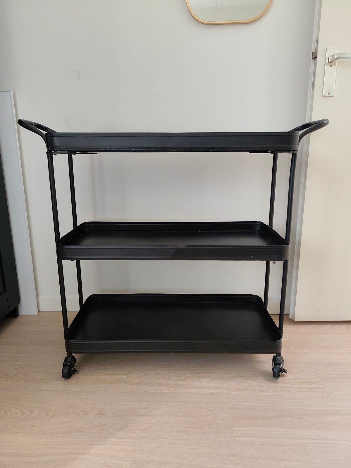 House Doctor bar cart/trolley - Robuust metaal, Ophalen of Verzenden, Metaal, Industrieel, Gebruikt