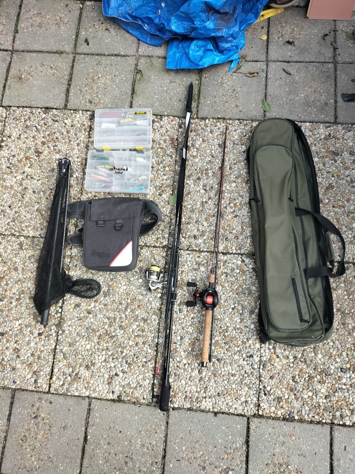 Complete Street fishing Set, Watersport en Boten, Ophalen, Gebruikt