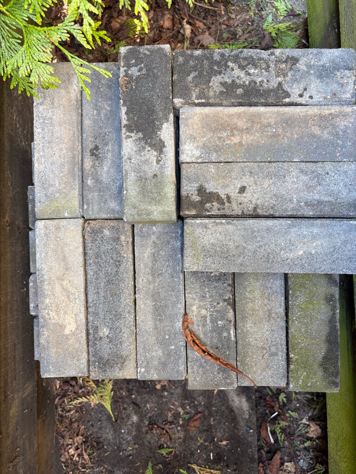 Waaltjes 20x5x6 - 89 stuks, Ophalen, Gebruikt, Klinkers, Minder dan 5 m²