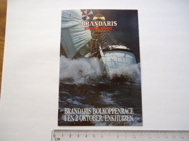 sticker oud Brandaris shag sigaret bolkoppen skutsjesilen, Verzenden, Zo goed als nieuw, Bedrijf of Vereniging