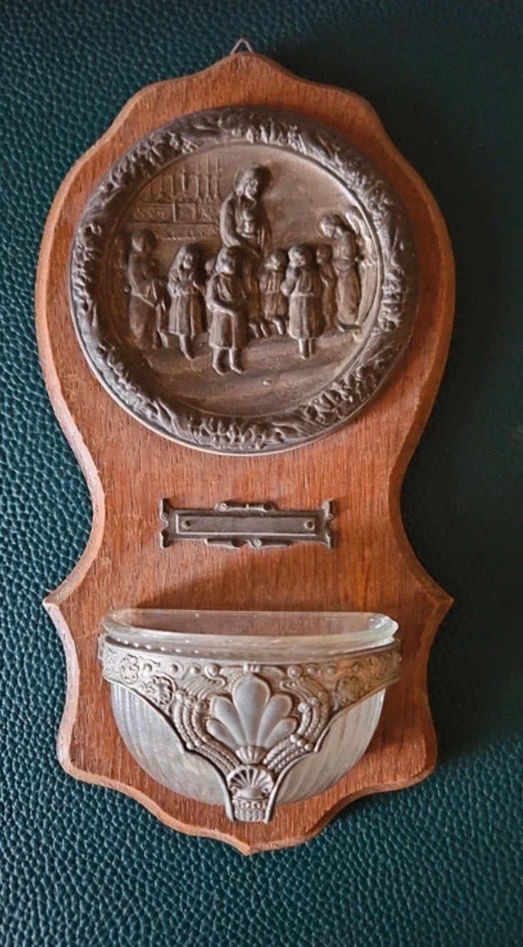 wijwaterbakje vintage, Ophalen of Verzenden