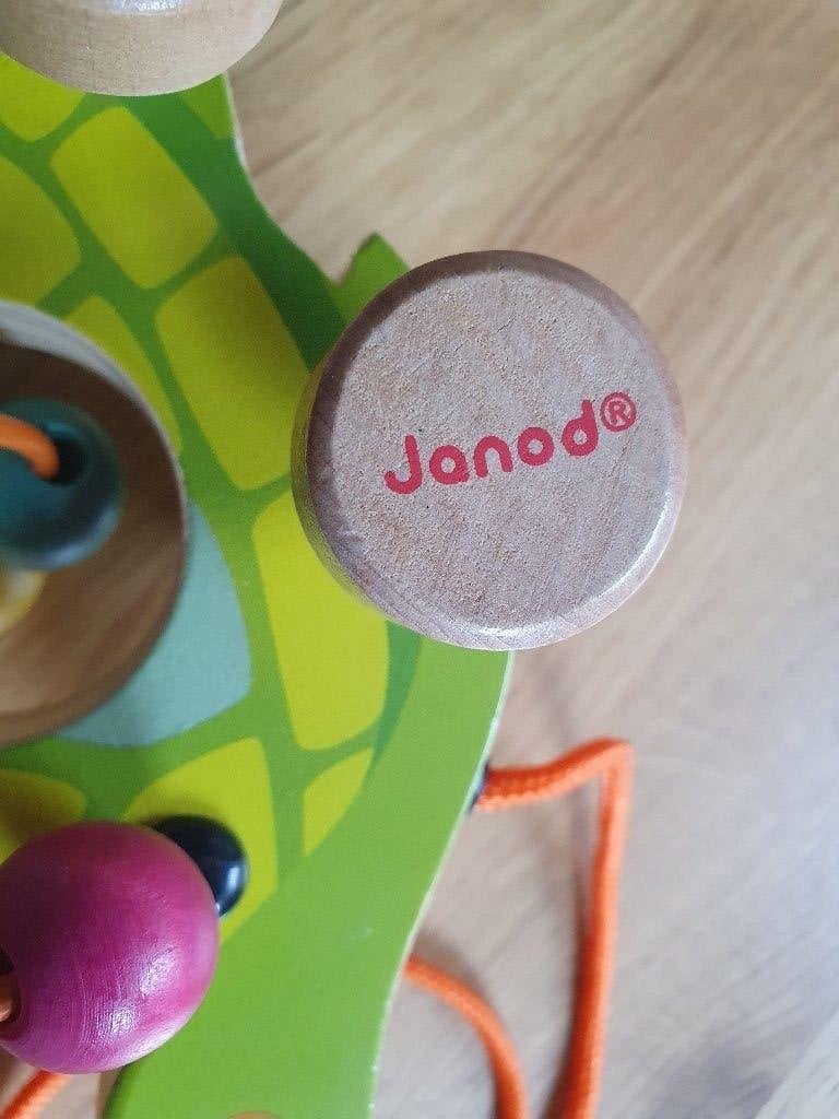 Janod houten trekschildpad, Ophalen of Verzenden, Zo goed als nieuw, Duw- of Trekspeelgoed