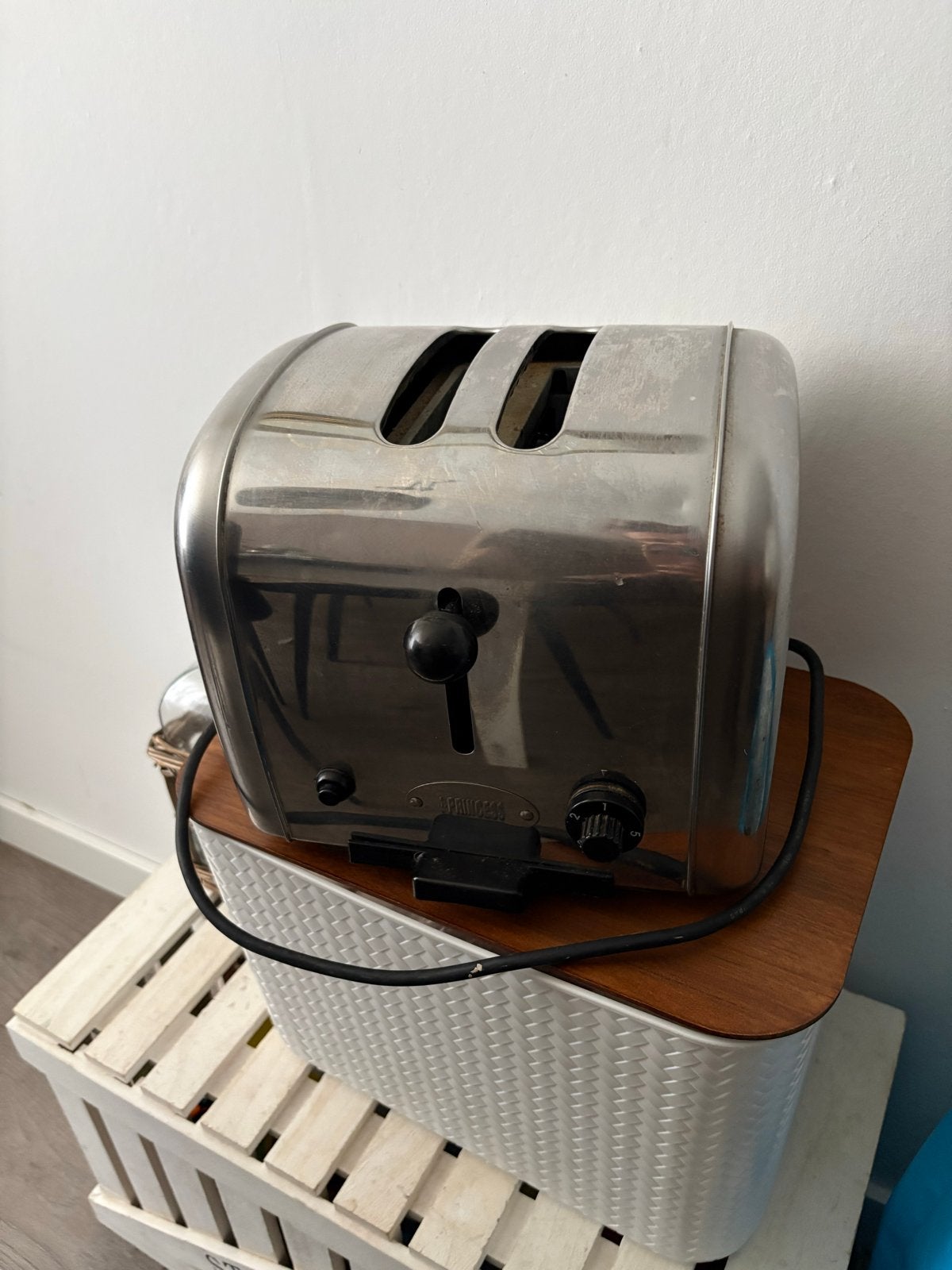 Princess RVS Broodrooster - Vintage Toaster, Ophalen of Verzenden, Gebruikt