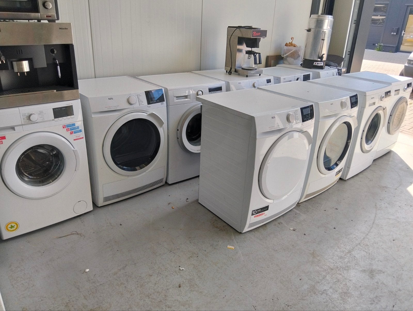 Partij werkend Witgoed 10st - Wasmachines en Drogers, Ophalen, Gebruikt, Onbekend, Voorlader