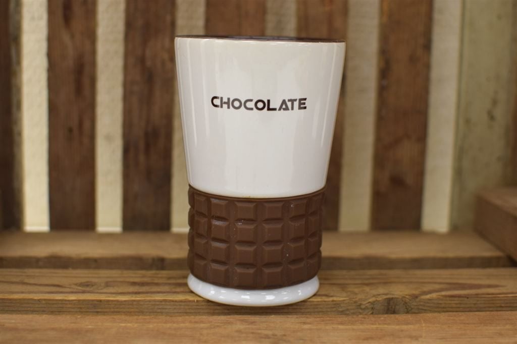 Chocolate porseleinen beker 46204, Gebruikt, Ophalen of Verzenden, Bord(en), Overige stijlen