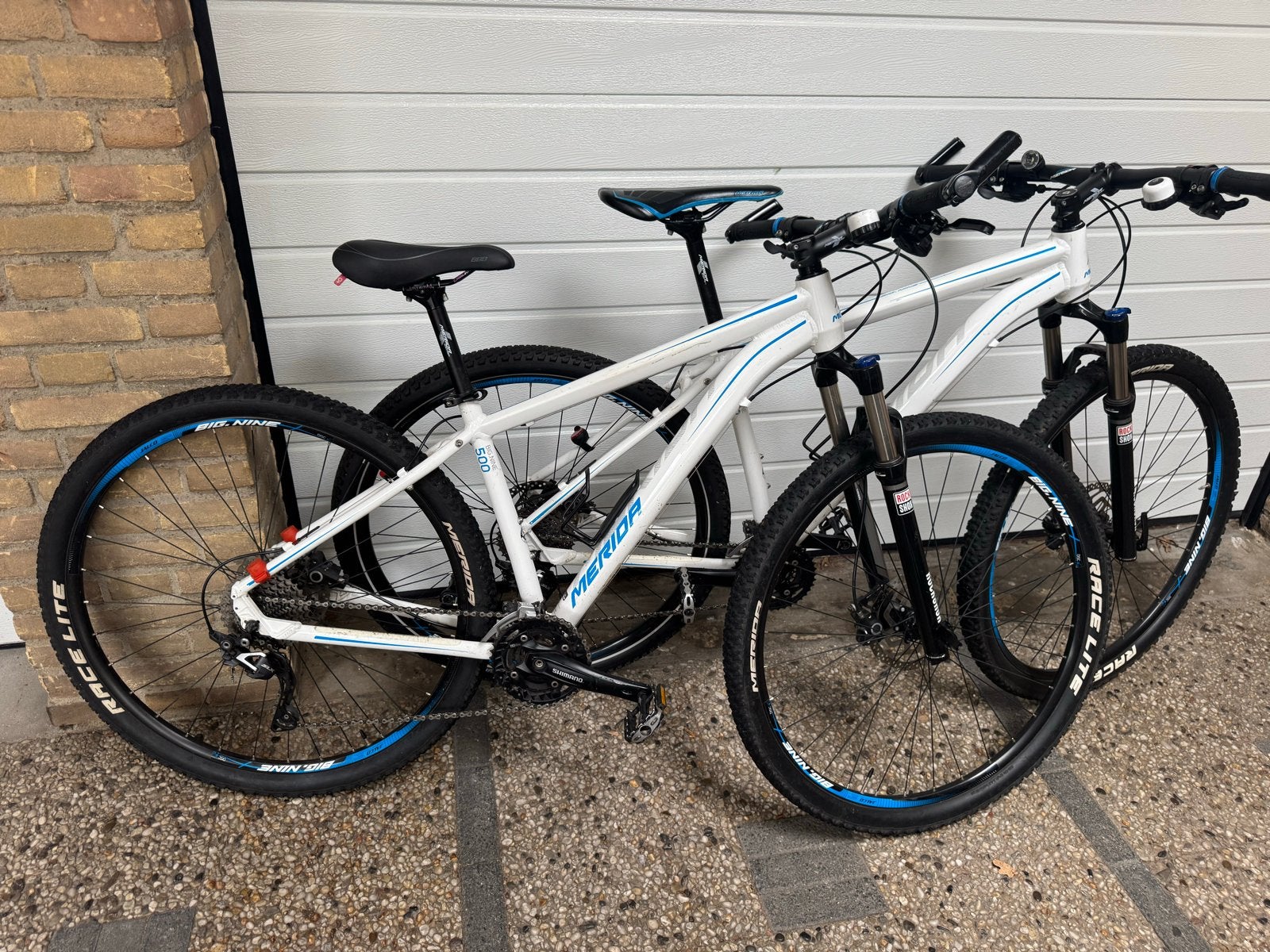 Merida Big Nine 500 Mountainbike - Wit/Blauw (2 stuks), Gebruikt, Hardtail, Heren, Merida