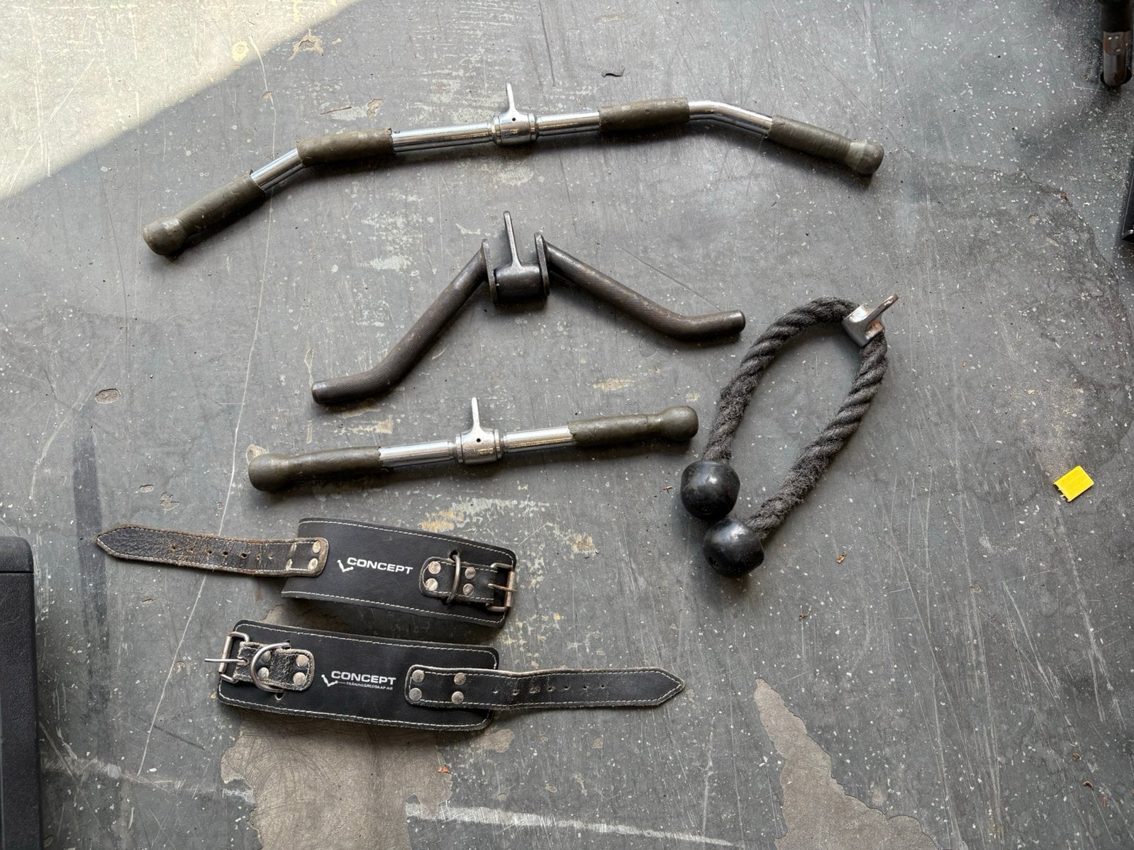 Lat pull pully pulley accesoires set ( nr 3 ), Gebruikt, Set nr 3, Overige typen, Lat pull