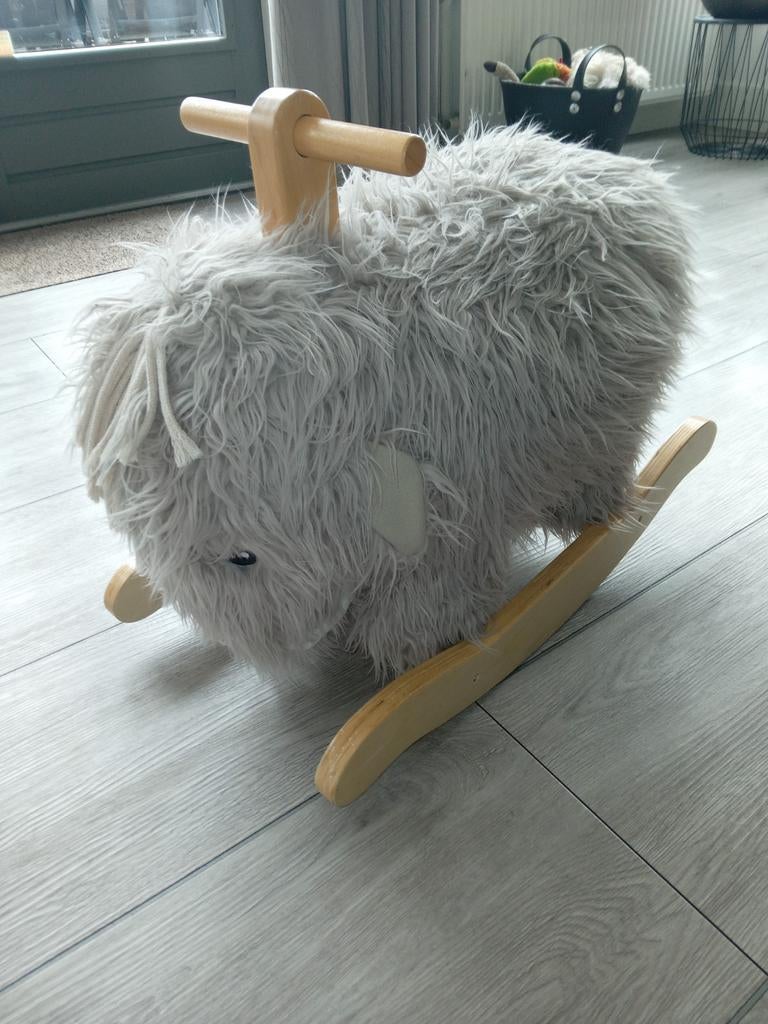 Schattig mammoet hobbelpaard voor kinderen, Ophalen, Zo goed als nieuw