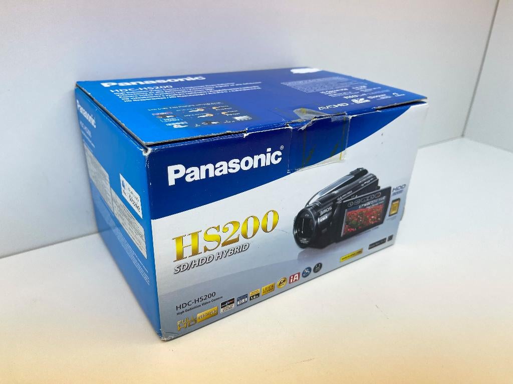PANASONIC HS200 Full HD camcorder-zeer compleet + Wide lens, Audio, Tv en Foto, Videocamera's Digitaal, Full HD, N, Panasonic