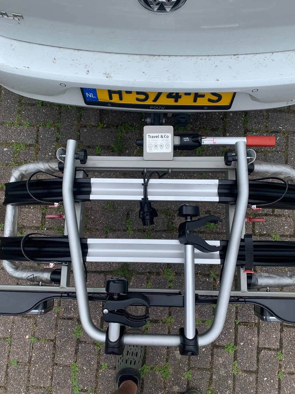 Travel & co fietsendrager boor twee e bike, Ophalen, Zo goed als nieuw, Trekhaakdrager