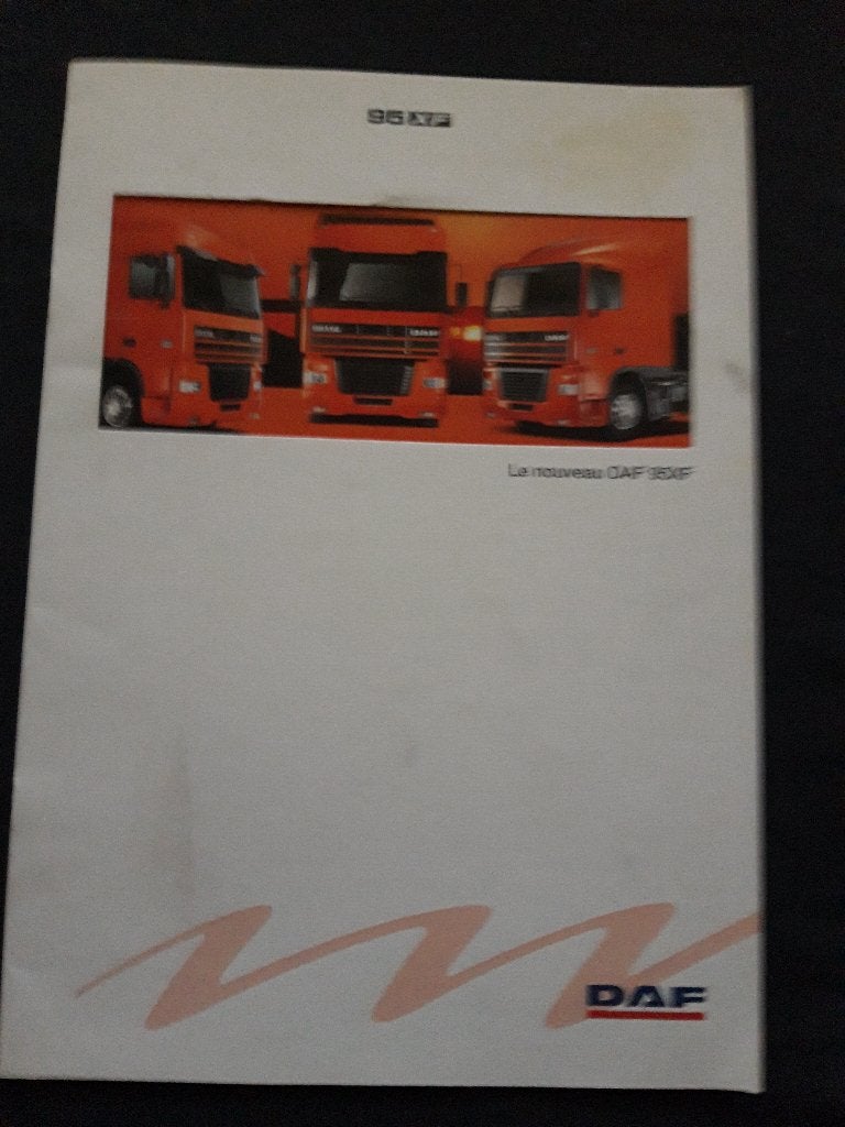 folder DAF 95 XF ( Frans) 1997, Boeken, Ophalen of Verzenden, Zo goed als nieuw, Overige merken, DAF Trucks