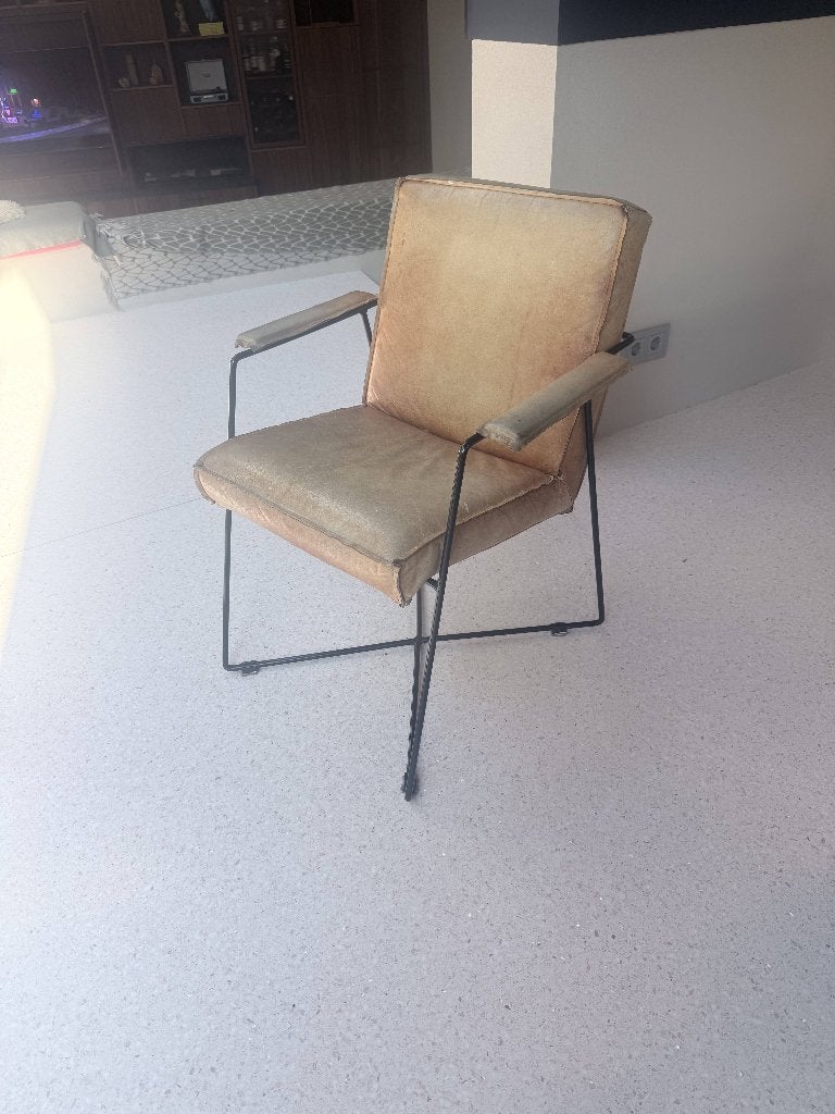 4 Altacorte Ottavia fauteuils – Italiaans design, cuoio leer, Minder dan 50 cm, 75 tot 100 cm, Ophalen of Verzenden, Leer