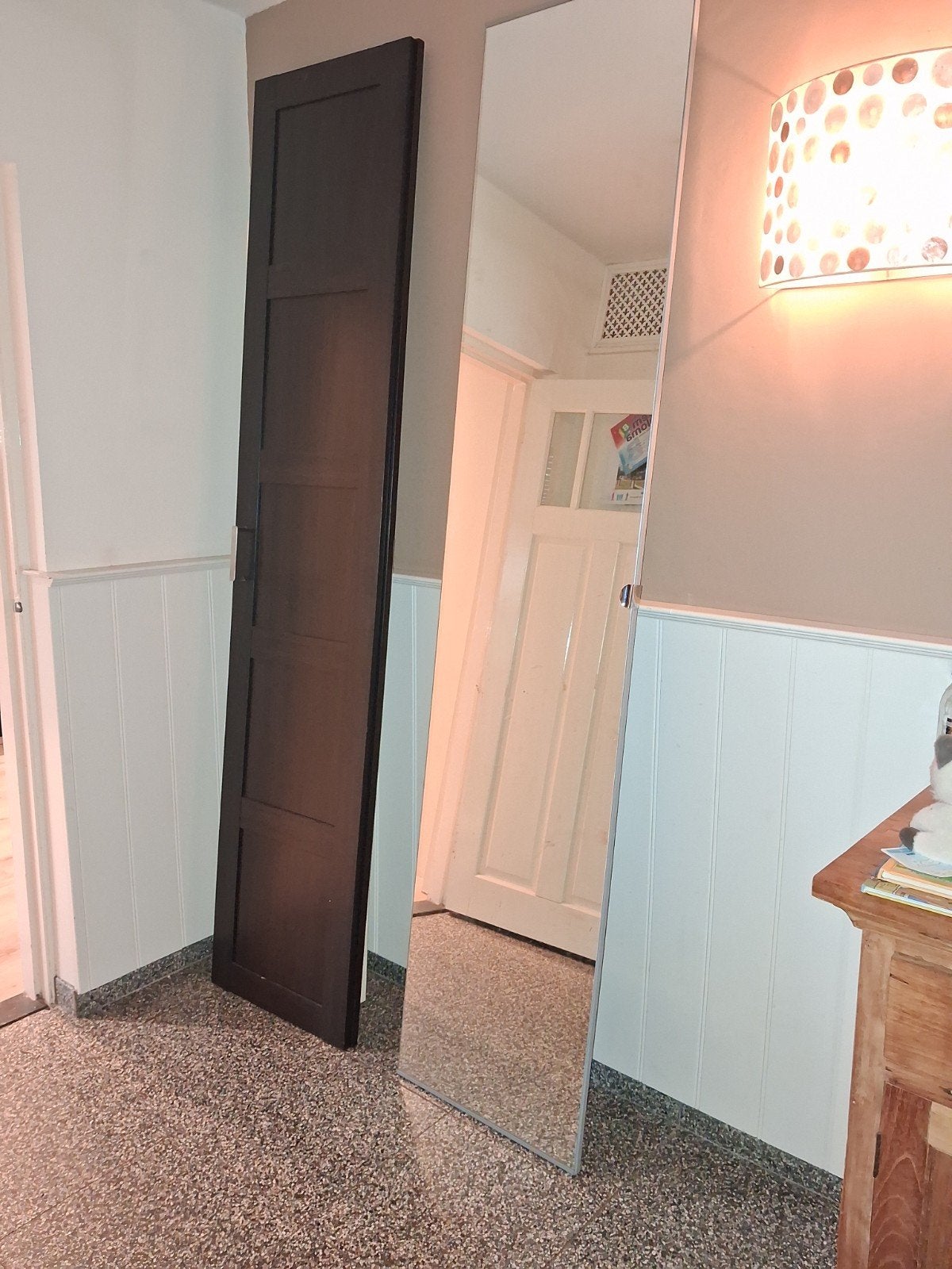 PAX kastdeuren: 2 donkere deuren en 1 spiegeldeur, Huis en Inrichting, Ophalen